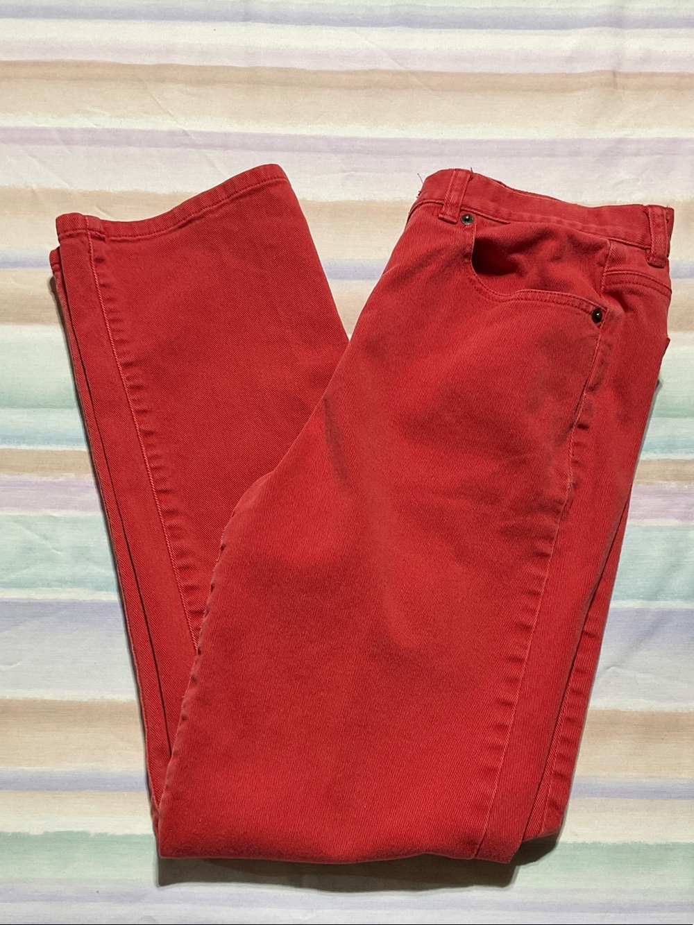 Ralph Lauren Size 6 Red Straight-Leg Women's Jeans